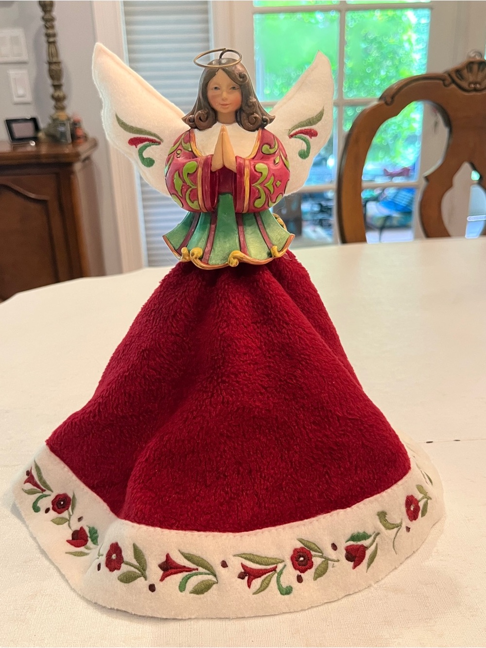 Vintage 2008 Jim Shore Heartwood Creek Christmas Angel Tree Topper,